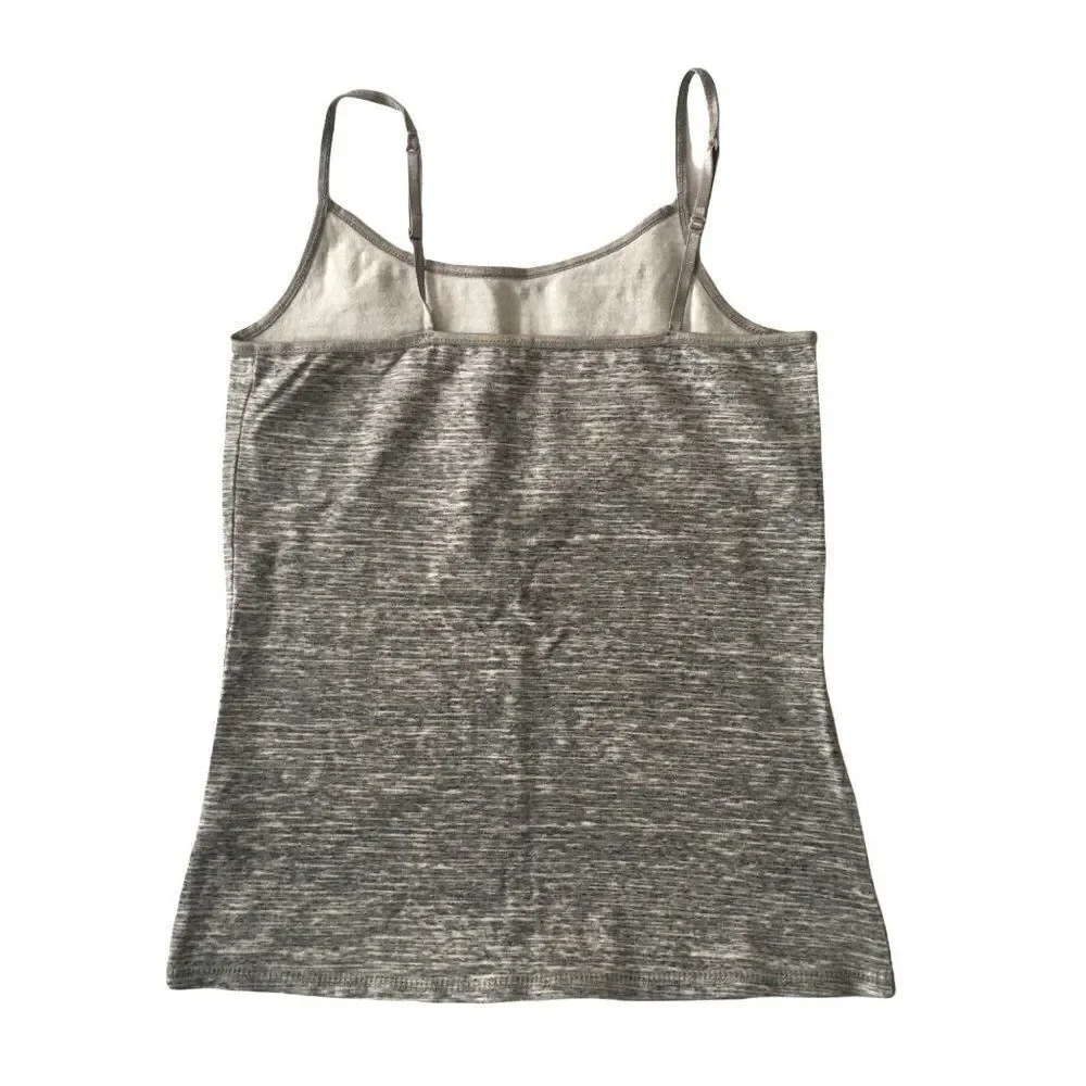 Justice cotton spaghetti strap top in grey